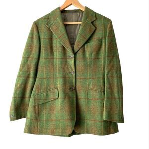 holland & holland london 100% lambswool women blazer size GB 12 FR40